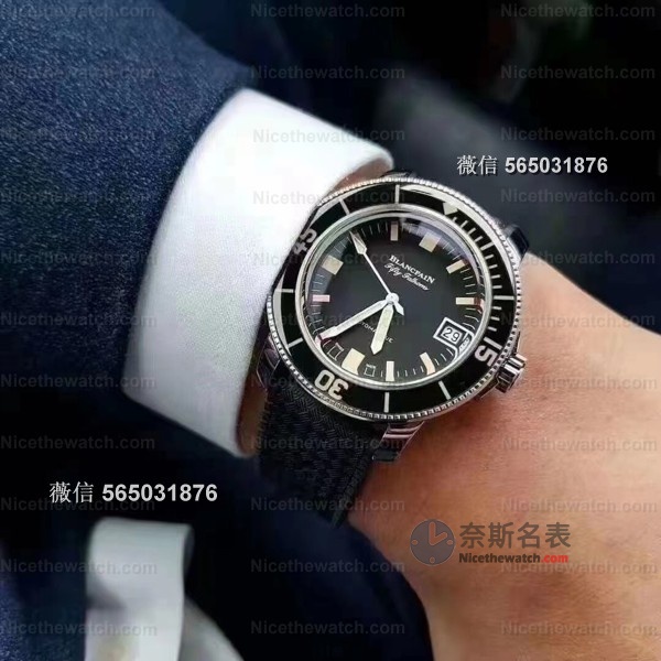 别再买低端货了！ZF厂宝珀五十噚5008B实拍，弧形镜面+鱼鳞纹打磨，细节狂魔都挑不出刺 | 奈斯探表
