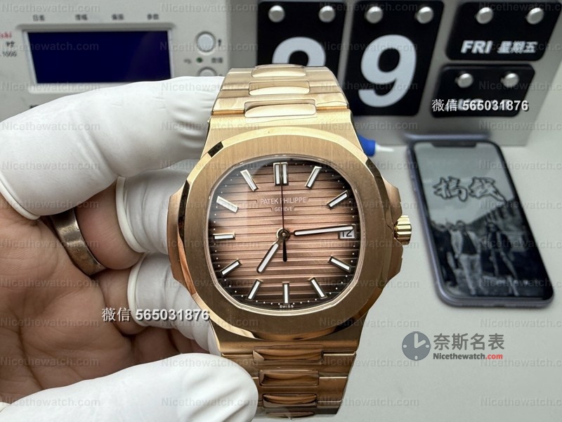 鹦鹉螺复刻选哪家？3K厂5711玫瑰金8.3mm超薄实测，佩戴舒适+功能全联动，谁戴谁真香 | 奈斯探表