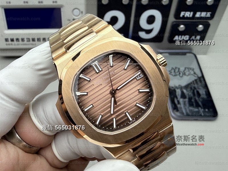鹦鹉螺复刻选哪家？3K厂5711玫瑰金8.3mm超薄实测，佩戴舒适+功能全联动，谁戴谁真香 | 奈斯探表
