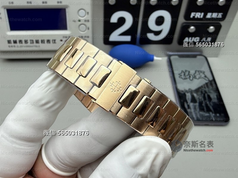 鹦鹉螺复刻选哪家？3K厂5711玫瑰金8.3mm超薄实测，佩戴舒适+功能全联动，谁戴谁真香 | 奈斯探表
